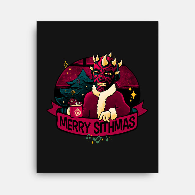 Merry Sithmas To All-None-Stretched-Canvas-teesgeex