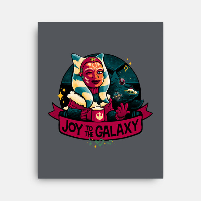 Joy To The Galaxy-None-Stretched-Canvas-teesgeex