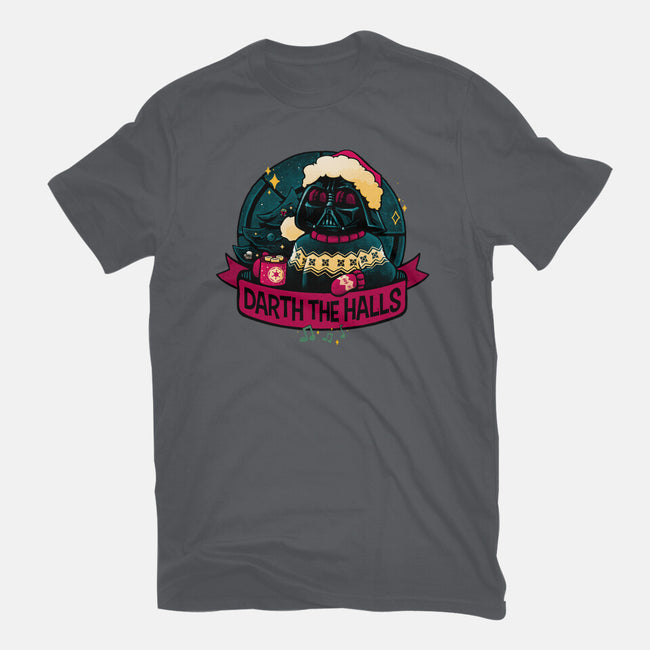 Darth The Halls-Mens-Basic-Tee-teesgeex