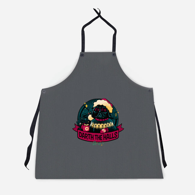 Darth The Halls-Unisex-Kitchen-Apron-teesgeex