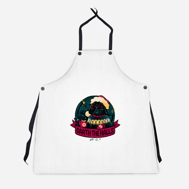 Darth The Halls-Unisex-Kitchen-Apron-teesgeex