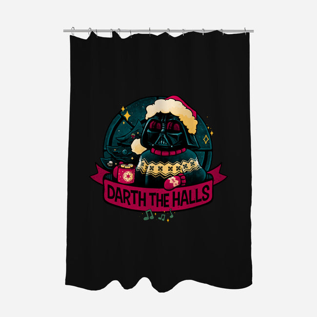 Darth The Halls-None-Polyester-Shower Curtain-teesgeex