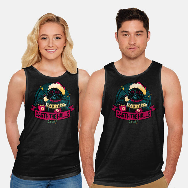 Darth The Halls-Unisex-Basic-Tank-teesgeex