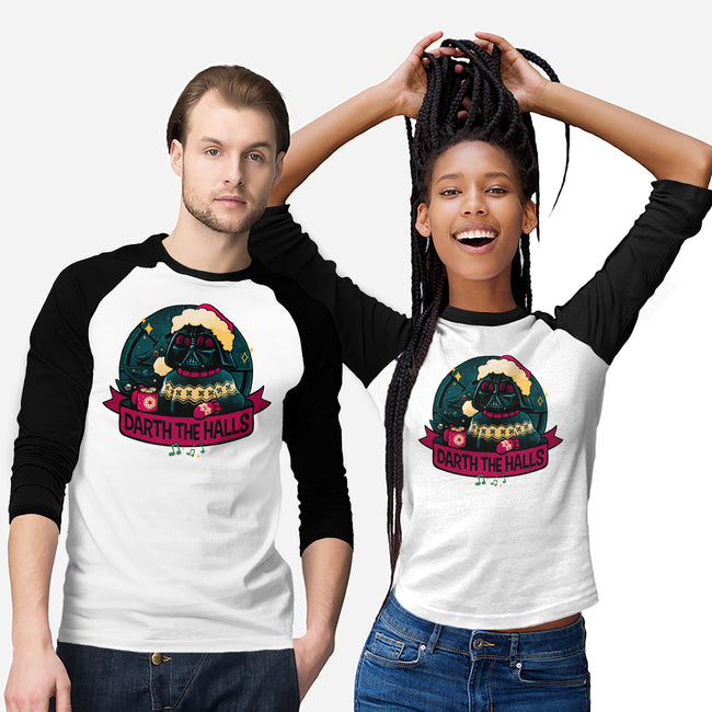 Darth The Halls-Unisex-Baseball-Tee-teesgeex