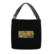 The Great Wave Kawaiiju-None-Adjustable Tote-Bag-anarist