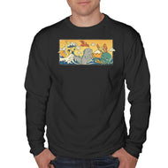 The Great Wave Kawaiiju-Unisex-Crew Neck-Sweatshirt-anarist