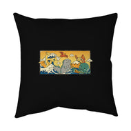 The Great Wave Kawaiiju-None-Removable Cover w Insert-Throw Pillow-anarist