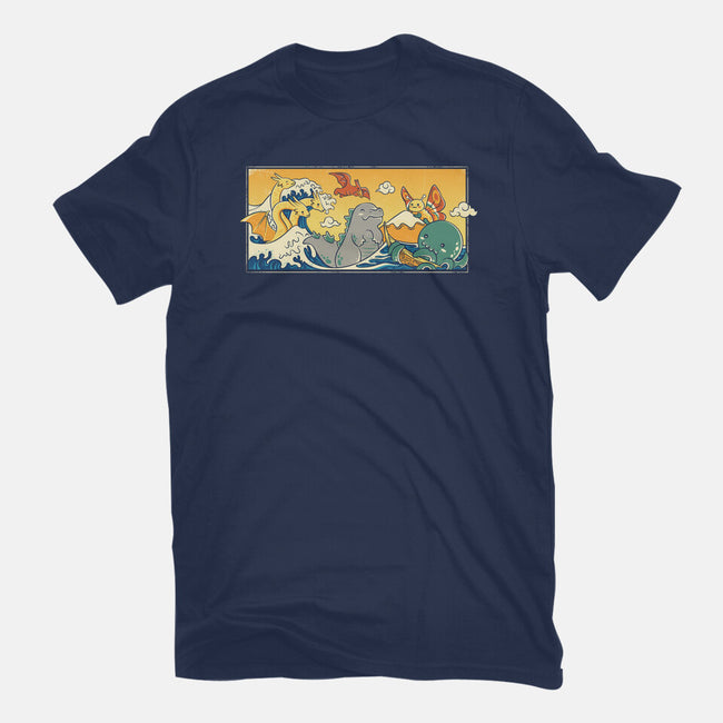 The Great Wave Kawaiiju-Womens-Fitted-Tee-anarist