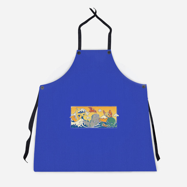 The Great Wave Kawaiiju-Unisex-Kitchen-Apron-anarist