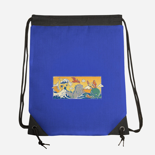 The Great Wave Kawaiiju-None-Drawstring-Bag-anarist