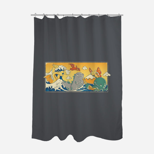 The Great Wave Kawaiiju-None-Polyester-Shower Curtain-anarist