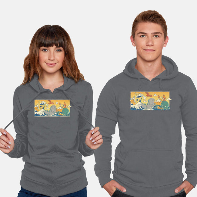 The Great Wave Kawaiiju-Unisex-Pullover-Sweatshirt-anarist