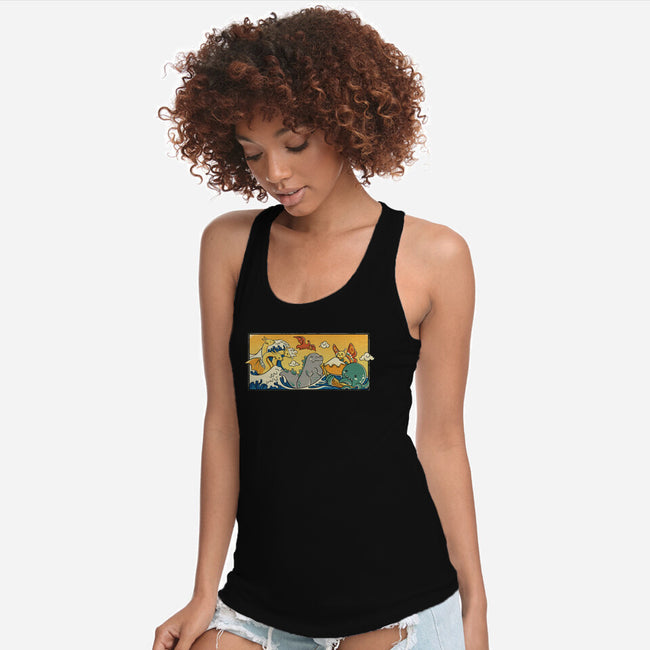 The Great Wave Kawaiiju-Womens-Racerback-Tank-anarist