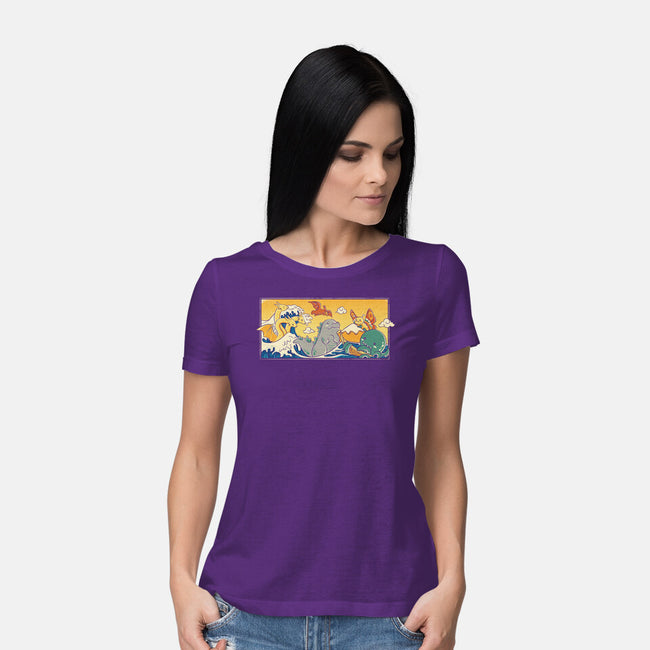 The Great Wave Kawaiiju-Womens-Basic-Tee-anarist