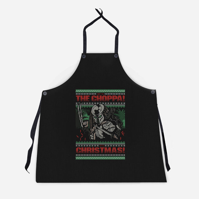 A Choppa Christmas-Unisex-Kitchen-Apron-Arinesart