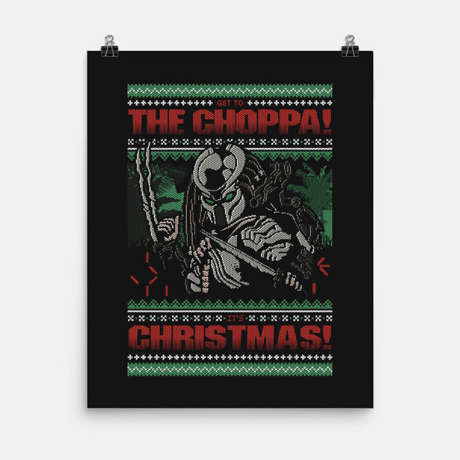 A Choppa Christmas-None-Matte-Poster-Arinesart