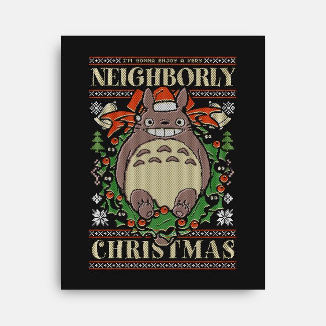 Neighborly Christmas-None-Stretched-Canvas-Arinesart