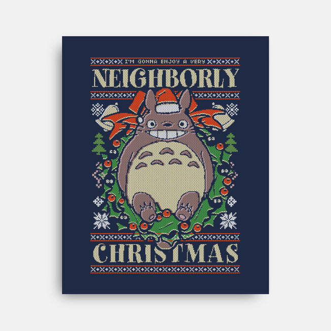 Neighborly Christmas-None-Stretched-Canvas-Arinesart