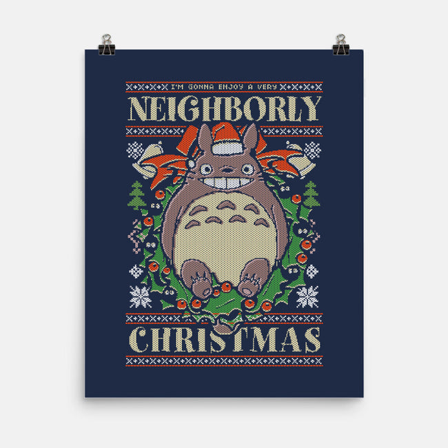 Neighborly Christmas-None-Matte-Poster-Arinesart