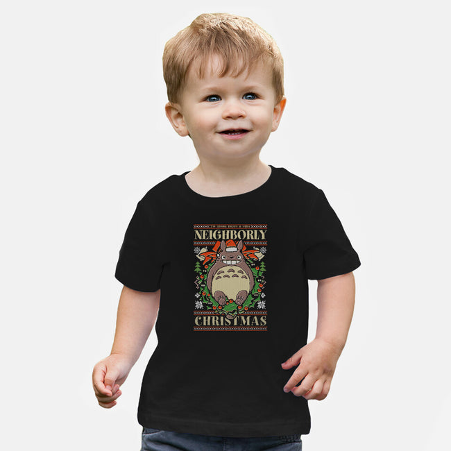 Neighborly Christmas-Baby-Basic-Tee-Arinesart