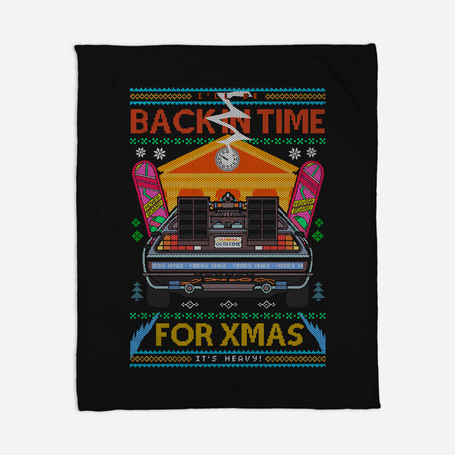 Back In Time For Christmas-None-Fleece-Blanket-Arinesart