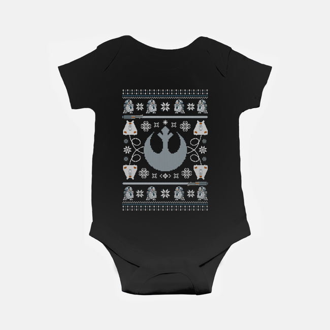 A Very Rebel Christmas-Baby-Basic-Onesie-Arinesart