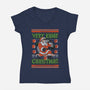 A Very Kame Christmas-Womens-V-Neck-Tee-Arinesart