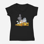 The Droids Club-Womens-V-Neck-Tee-anarist