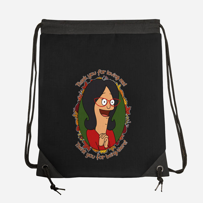 Thank You For Loving Me-None-Drawstring-Bag-Alexhefe