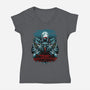 Merry Krampusnacht-Womens-V-Neck-Tee-daobiwan