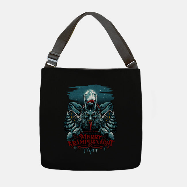 Merry Krampusnacht-None-Adjustable Tote-Bag-daobiwan