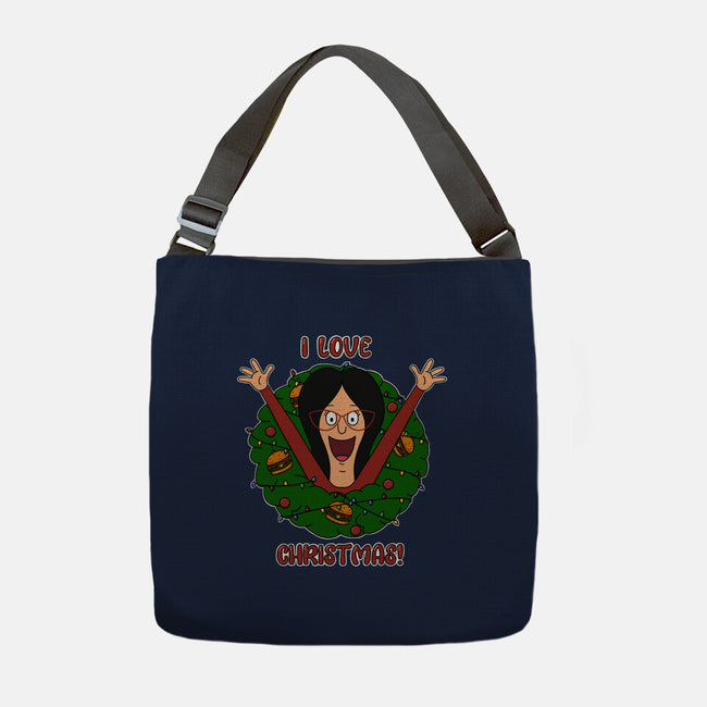 I Love Christmas-None-Adjustable Tote-Bag-Alexhefe