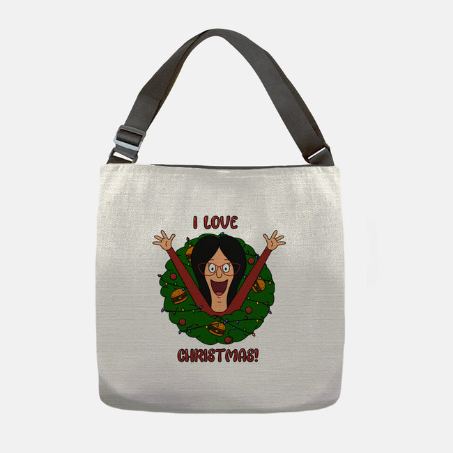 I Love Christmas-None-Adjustable Tote-Bag-Alexhefe