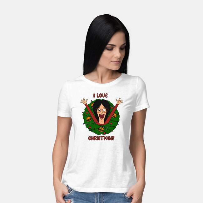 I Love Christmas-Womens-Basic-Tee-Alexhefe