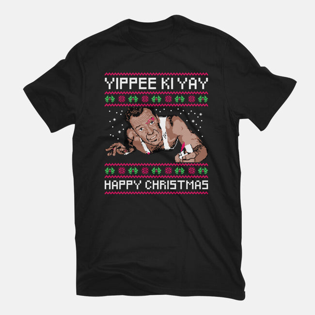 Yippee Ki Yay TV Dinner-Womens-Fitted-Tee-rocketman_art