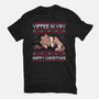 Yippee Ki Yay TV Dinner-Womens-Fitted-Tee-rocketman_art