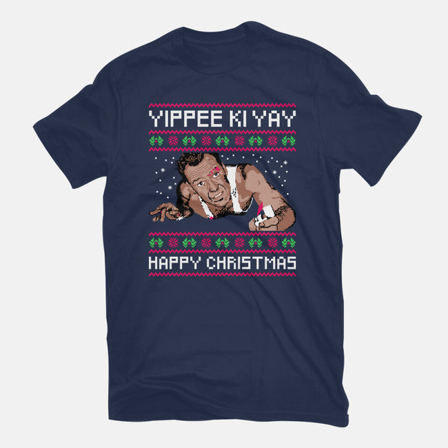 Yippee Ki Yay TV Dinner-Womens-Fitted-Tee-rocketman_art