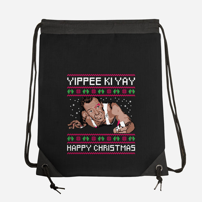 Yippee Ki Yay TV Dinner-None-Drawstring-Bag-rocketman_art