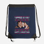 Yippee Ki Yay TV Dinner-None-Drawstring-Bag-rocketman_art
