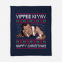 Yippee Ki Yay TV Dinner-None-Fleece-Blanket-rocketman_art