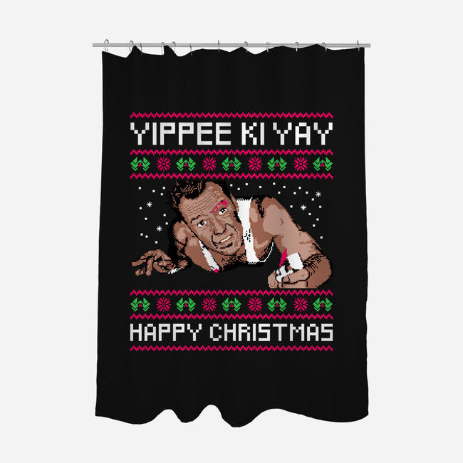 Yippee Ki Yay TV Dinner-None-Polyester-Shower Curtain-rocketman_art