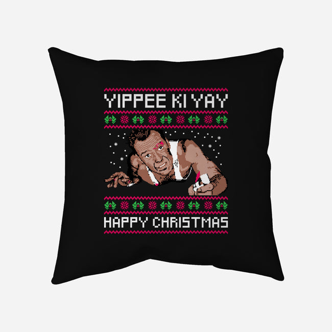 Yippee Ki Yay TV Dinner-None-Removable Cover w Insert-Throw Pillow-rocketman_art