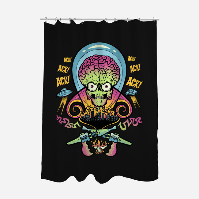 Martian Mayhem-None-Polyester-Shower Curtain-sachpica