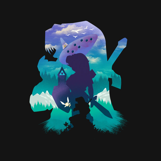 Ocarina Landscape-Youth-Crew Neck-Sweatshirt-dandingeroz
