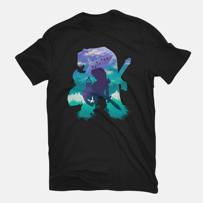 Ocarina Landscape-Youth-Basic-Tee-dandingeroz