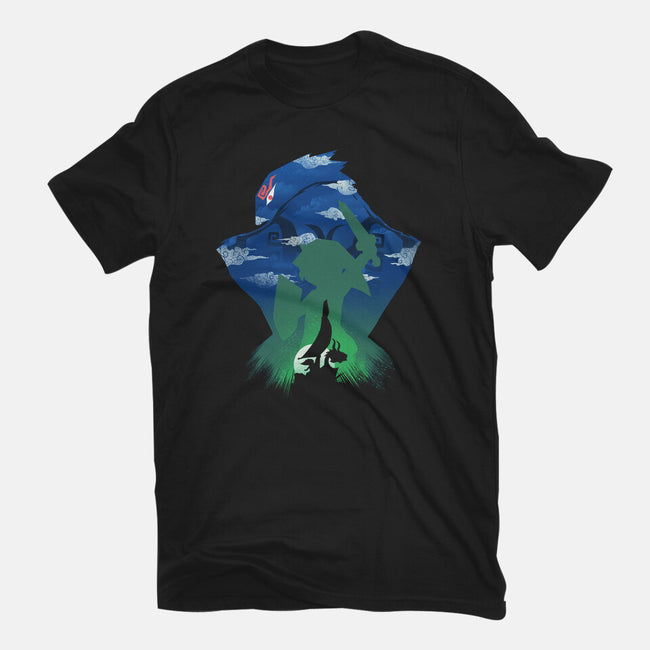 Windwaker Landscape-Womens-Fitted-Tee-dandingeroz