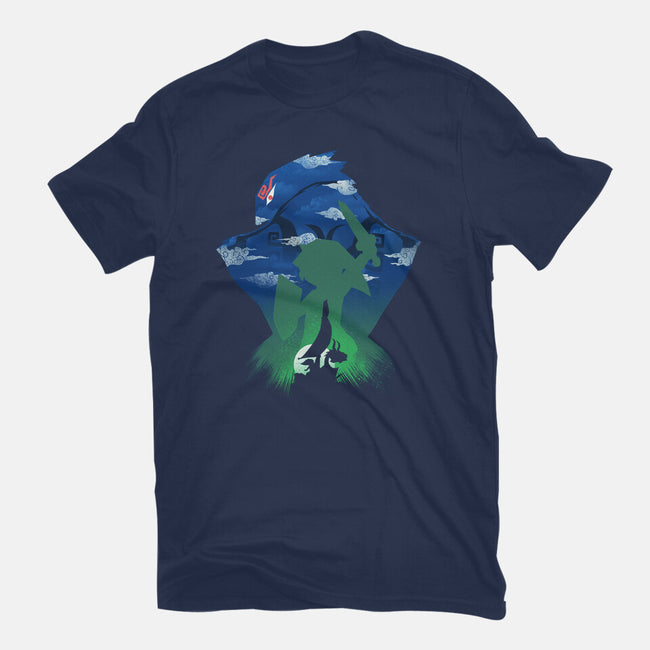 Windwaker Landscape-Womens-Fitted-Tee-dandingeroz