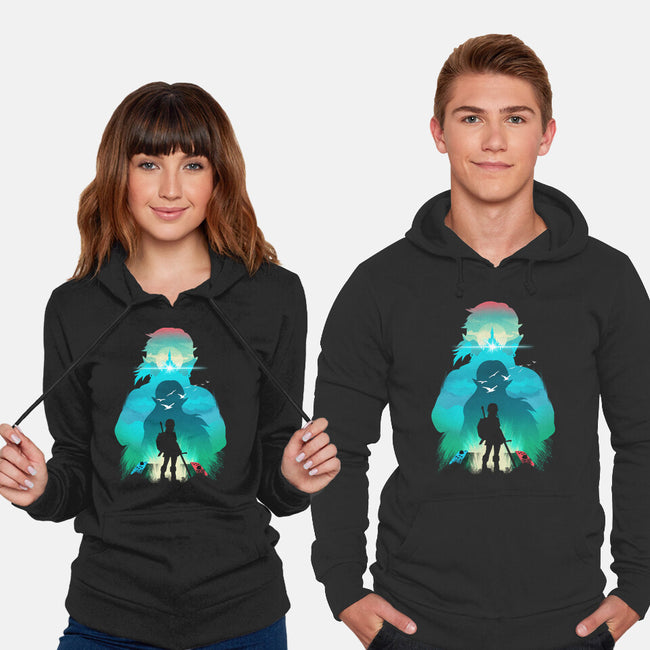 Hero Landscape-Unisex-Pullover-Sweatshirt-dandingeroz