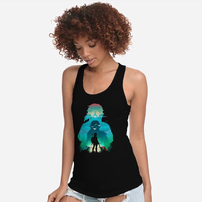 Hero Landscape-Womens-Racerback-Tank-dandingeroz