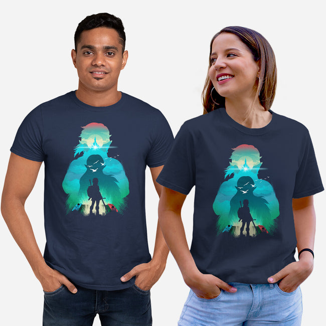 Hero Landscape-Unisex-Basic-Tee-dandingeroz